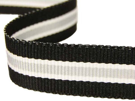 Taśma 16mm ryps lampas czarna