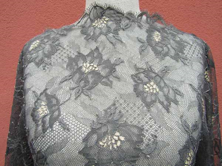 Koronka 70cm elastyczna popiel