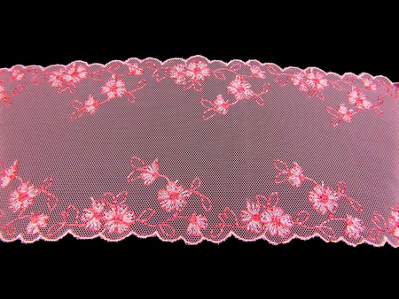 Wstawka 12cm tiulowa róż brzoskwiniowy