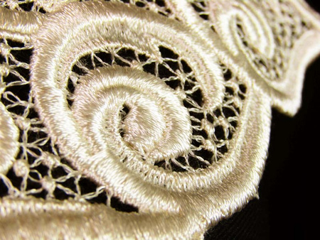 Kołnierzyk damski gipiura natural