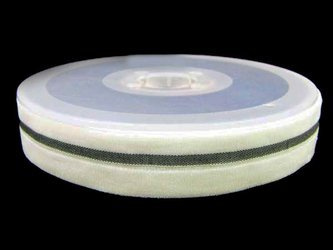 Lamówka 2cm elastyczna LAMPAS biało_srebrna