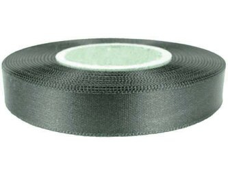 Wstążka 15mm atłas ciemny popiel