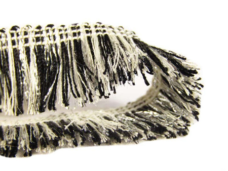 Taśma 2cm FRĘDZEL poliester czarno_popielata