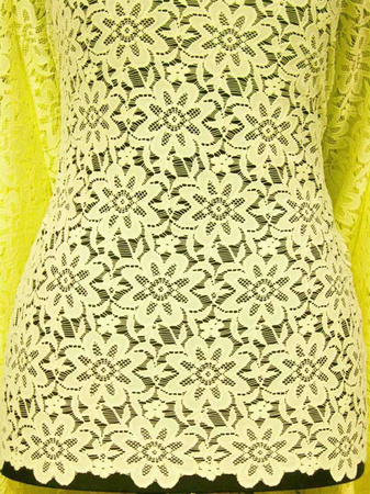 Koronka 150cm poliesterowa cytrynowa