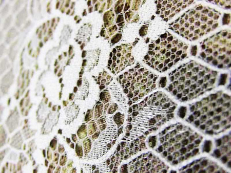 Koronka 85cm stabilna biała