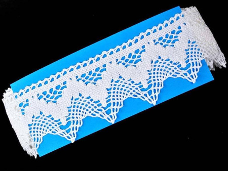 Koronka 8cm bawełniana biała