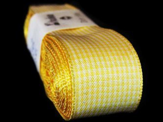 Wstążka 25mm PEPITO słonecznożółta