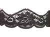 Koronka 4,5cm elastyczna czarna