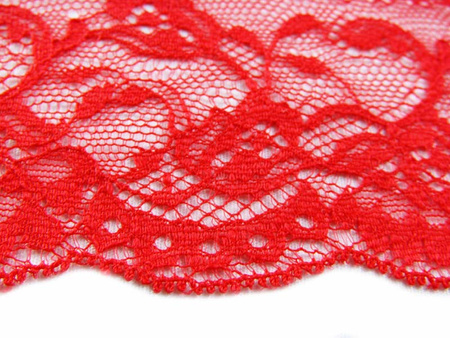 Koronka 6cm stabilna czerwona