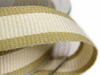 Taśma 15mm ryps OATMEAL STRIPE ivory