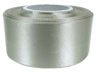 Wstążka 50mm atłas popiel