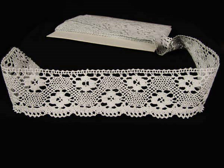 Koronka 6cm bawełniana popiel