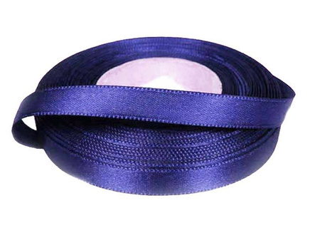 Wstążka 10mm atłas jasny granat
