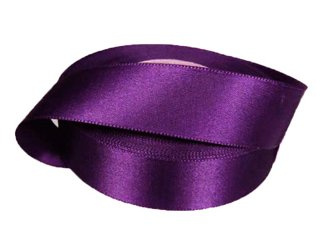 Wstążka 24mm atłas fiolet ciemny