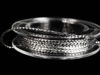 Sznurek 1mm metalizowany srebrny