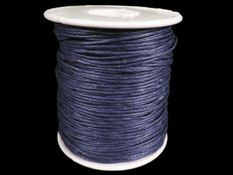 Sznurek 1mm woskowany granat