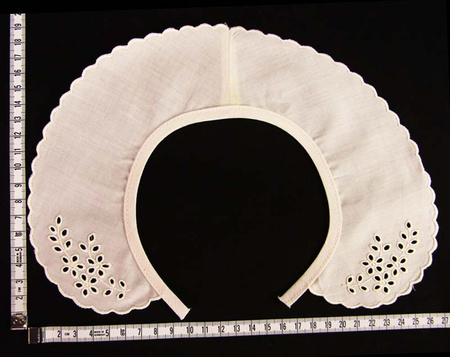 Kołnierzyk młodzieżowy haft bawełna natural