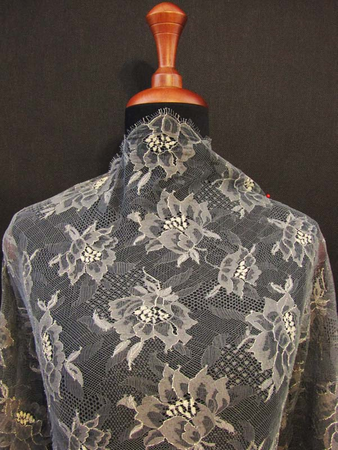 Koronka 70cm elastyczna popiel