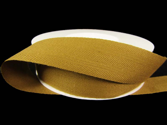 Taśma 25mm bawełniana jodełka beż