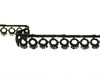 Koronka 1,3cm gipiurowa czarna