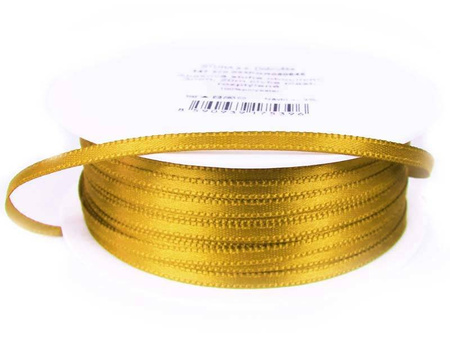 Wstążka 3mm atłas złota