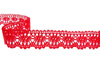 Koronka 3,2cm bawełniana czerwona