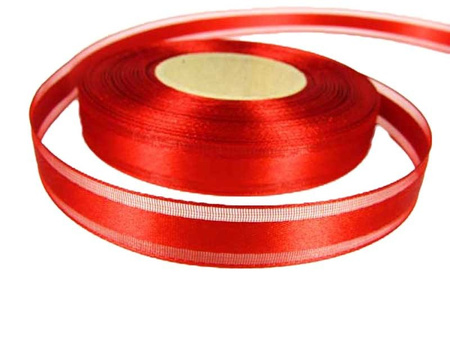 Wstążka 15mm organtyna PAS czerwona