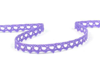 Koronka 0,8cm bawełniana fioletowa