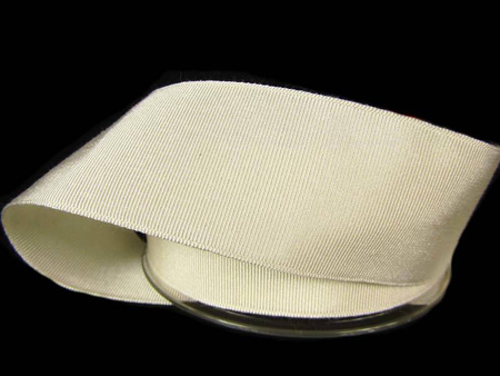 Taśma 38mm ryps bawełniano-poliamidowa ecru