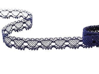 Koronka 1,9cm bawełniana granat atrament