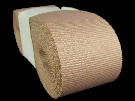 Taśma 37mm ryps poliestrowa jasny beż