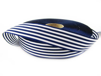 Taśma 25mm acetat STRIPES granat