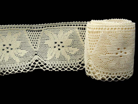 Koronka 8cm bawełniana naturalna