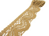 Koronka 5,8cm bawełniana złoty beż