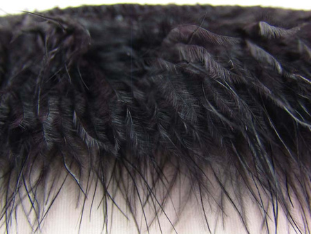 Taśma 6,5cm piórowa MARABUT czarna