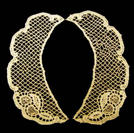 Kołnierzyk damski gipiura natural