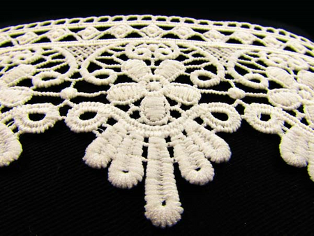 Koronka 8,5cm gipiurowa poly kość słoniowa