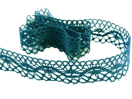 Koronka 2,7cm bawełniana morska