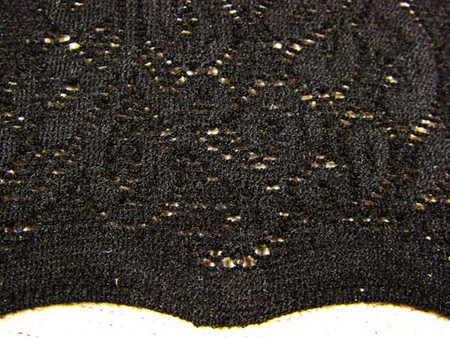 Wstawka 8cm elastyczna czarna