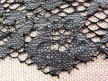 Koronka 10cm stabilna grafit