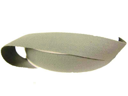 Taśma 18mm bawełniana jodełka popiel