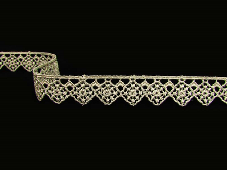 Koronka 1,6cm gipiurowa popiel