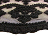 Koronka 15cm tiulowa czarna