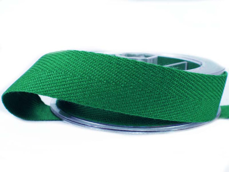Taśma 20mm bawełniana jodełka zieleń butelka