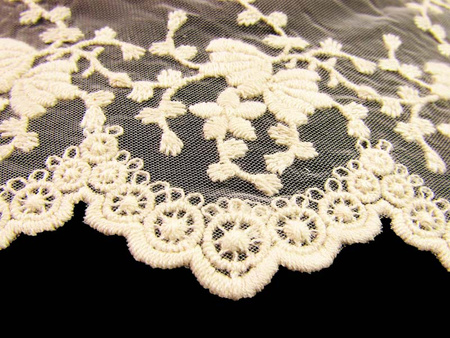 Koronka 9cm tiulowa natural