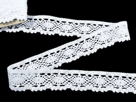 Koronka 3,5cm bawełniana biała