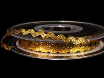 Taśma 6,1mm zygzak rexor złota