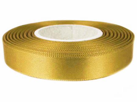Wstążka 15mm atłas złota