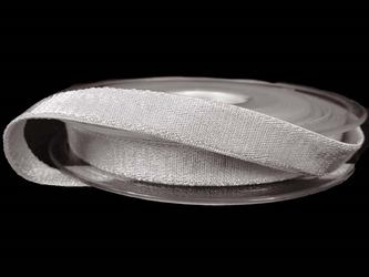 Taśma 10mm elastyczna atłas jasny popiel