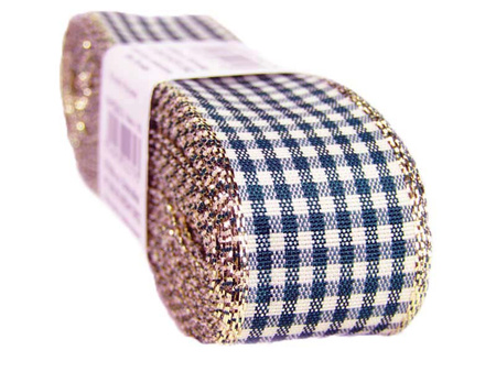 Wstążka 25mm pepito lurex granat